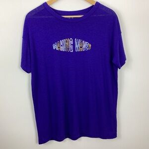 Aerie Making Waves Linen Blend Tee Size Small